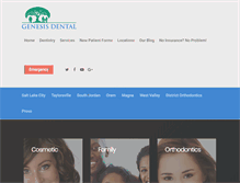 Tablet Screenshot of genesisdental.com